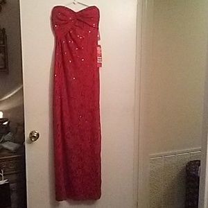 Morgan & Company long red dress